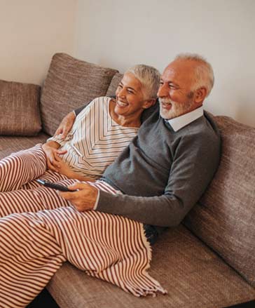 couple watching TV